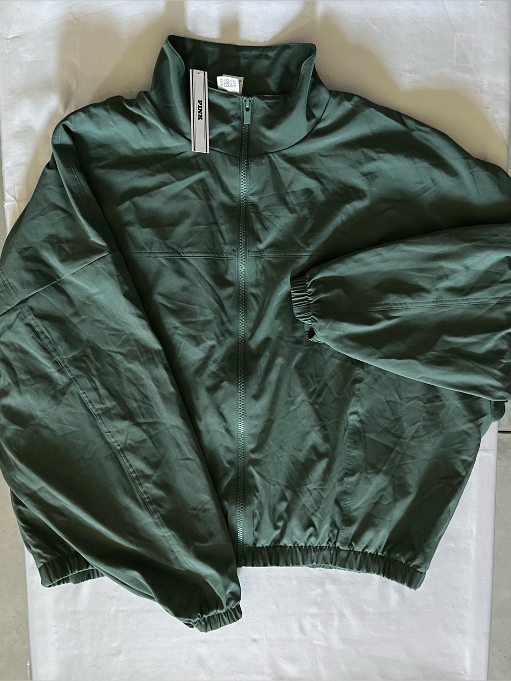 New Victoria’s Secret Pink Full Zip Jacket (XXL) Green with Pockets